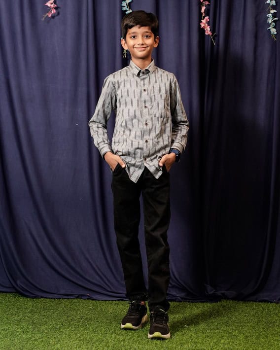 Groovy Grey Kids Shirt