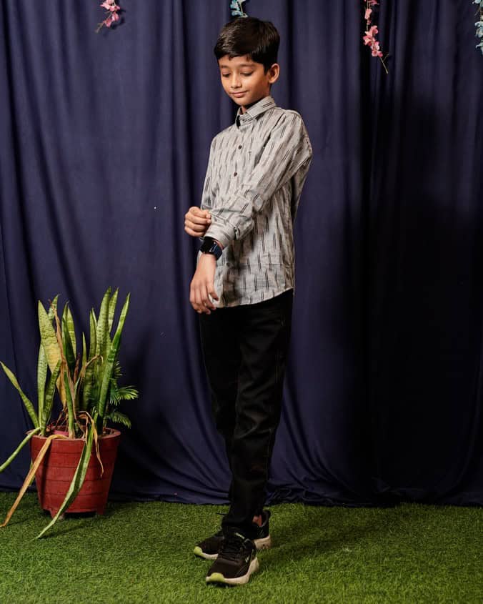 Groovy Grey Kids Shirt Secondary image