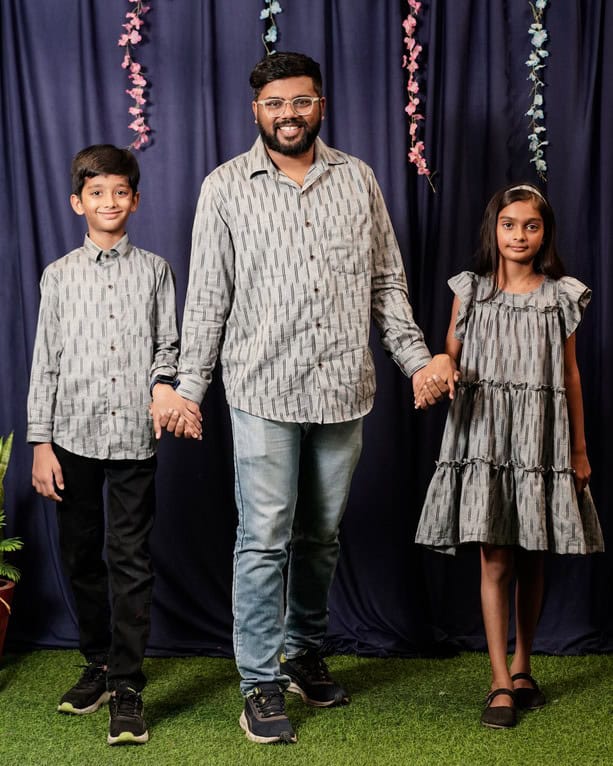 Groovy Grey Father Kid Twining Main image