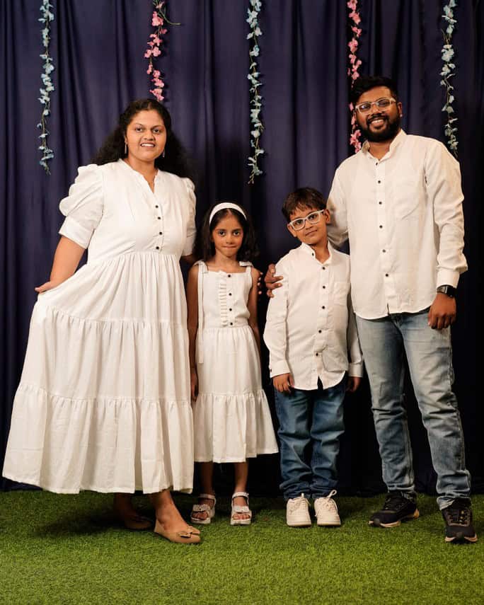 Starry White Long Family Set