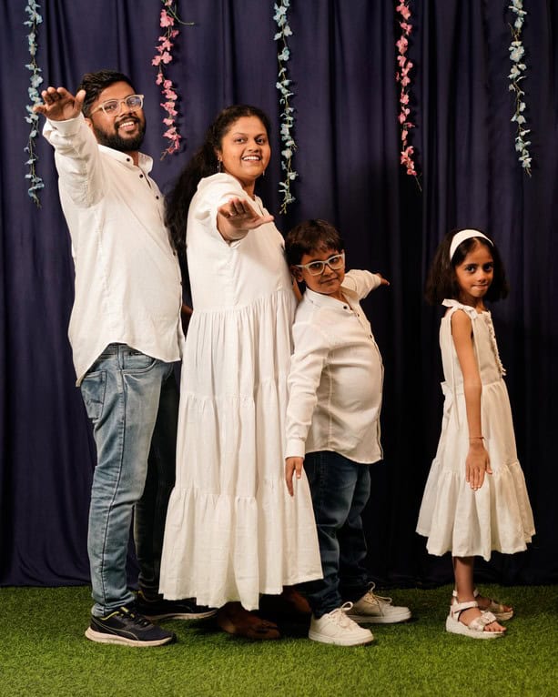 Starry White Long Family Set