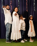 Starry White Long Family Set