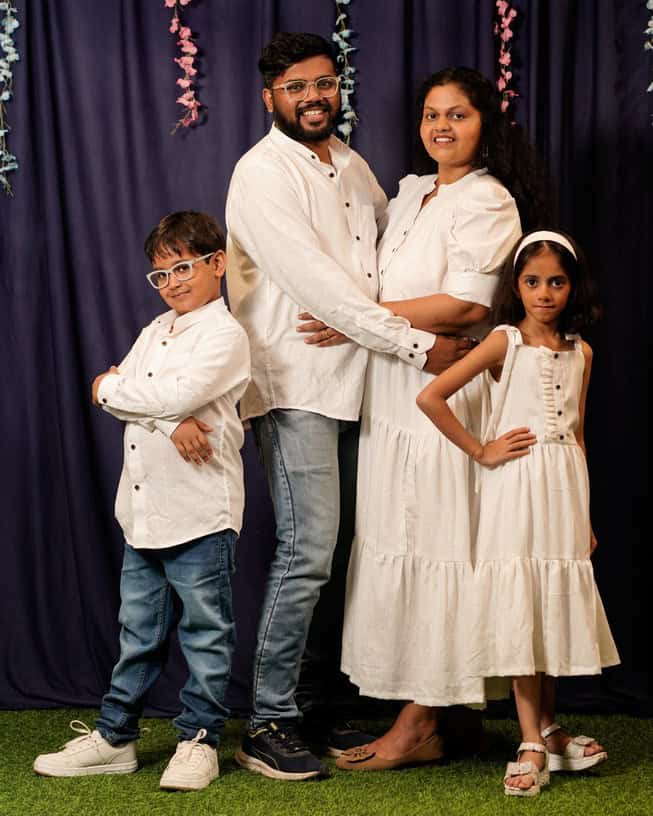 Starry White Long Family Set