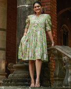 Mint Green Starry Short Maternity Dress