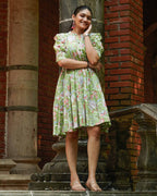 Mint Green Starry Short Dress