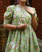 Mint Green Starry Short Maternity Dress