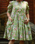 Mint Green Starry Short Maternity Dress