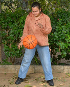 Brick Red Female Hoodie