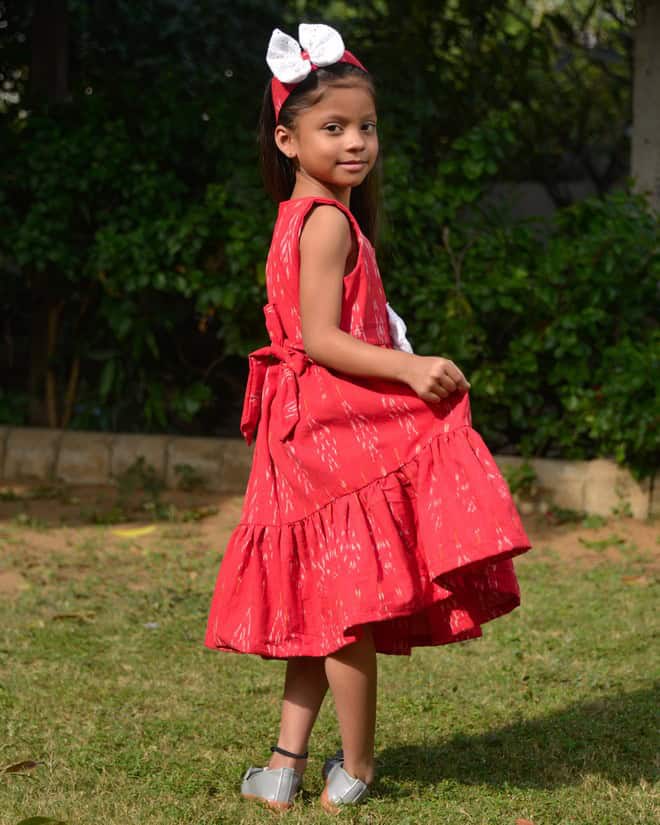 Rose Red Kids Dress