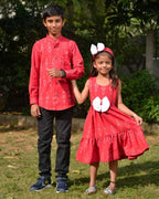 Rose Red Mother Kids Twinning