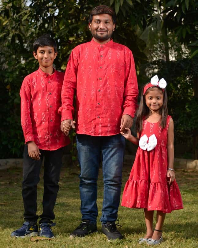 Rose Red Father Kid Twining