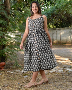 Black Forest Strappy Maternity Dress