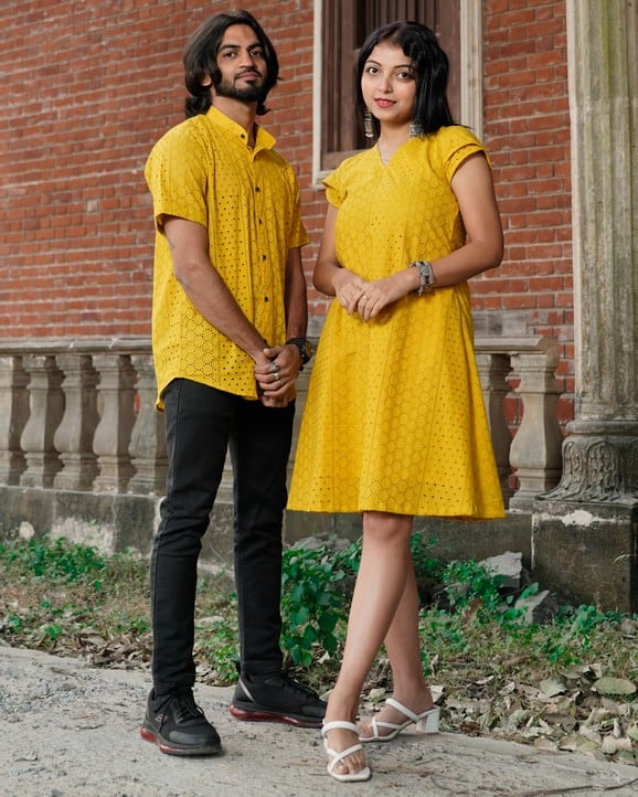 Sunbeam Yellow Short Couple