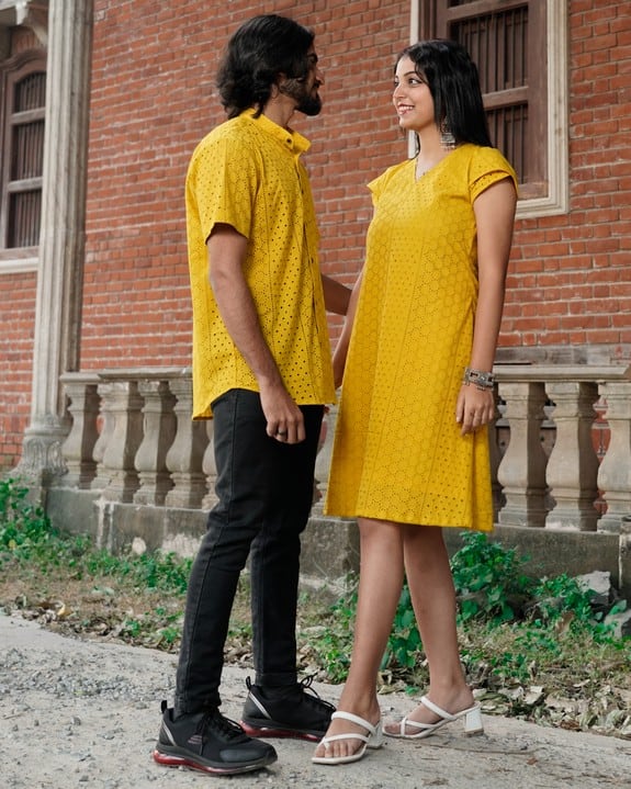 Sunbeam Yellow Short Couple