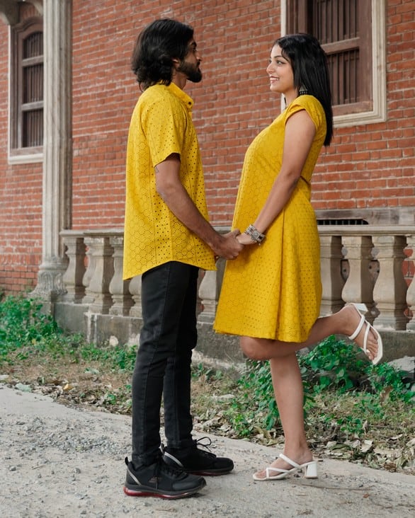 Sunbeam Yellow Short Couple