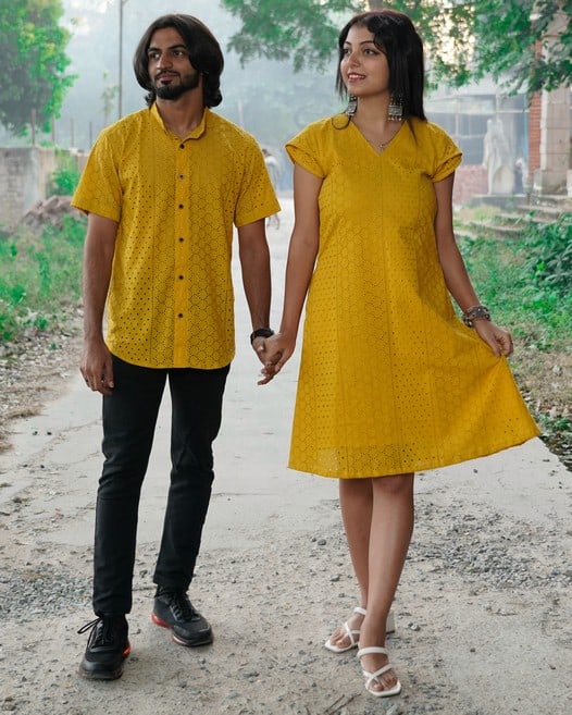 Sunbeam Yellow Short Couple