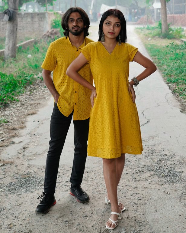 Sunbeam Yellow Short Couple