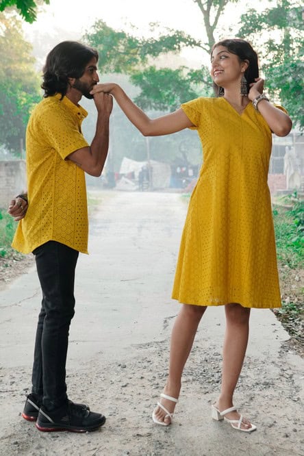 Sunbeam Yellow Short Couple