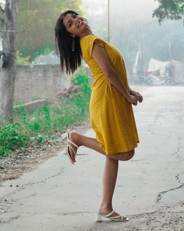 Sunbeam Yellow Short Dress