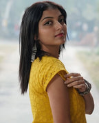 Sunbeam Yellow Short Nursing Dress