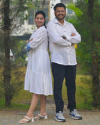 White Shibori Short Family Set