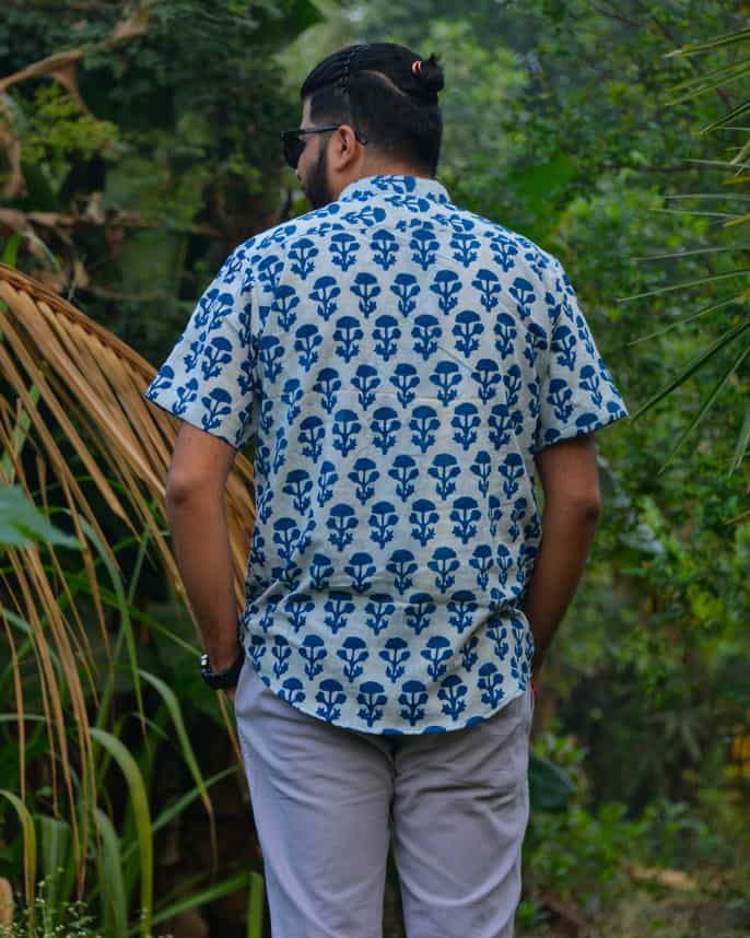Indigo Double Umbrella Shirt
