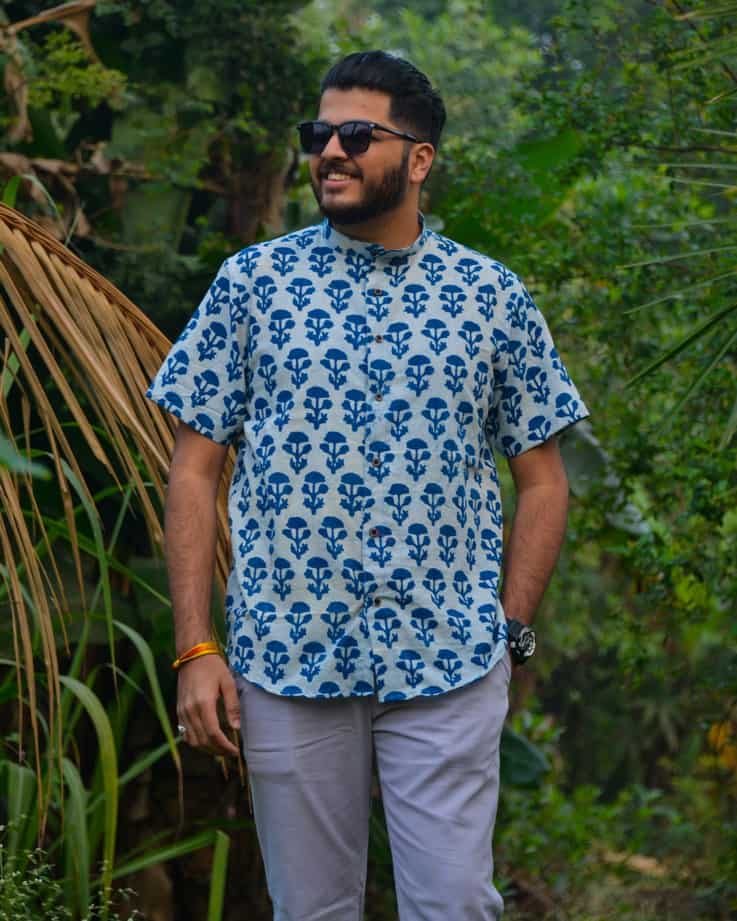 Indigo Double Umbrella Shirt