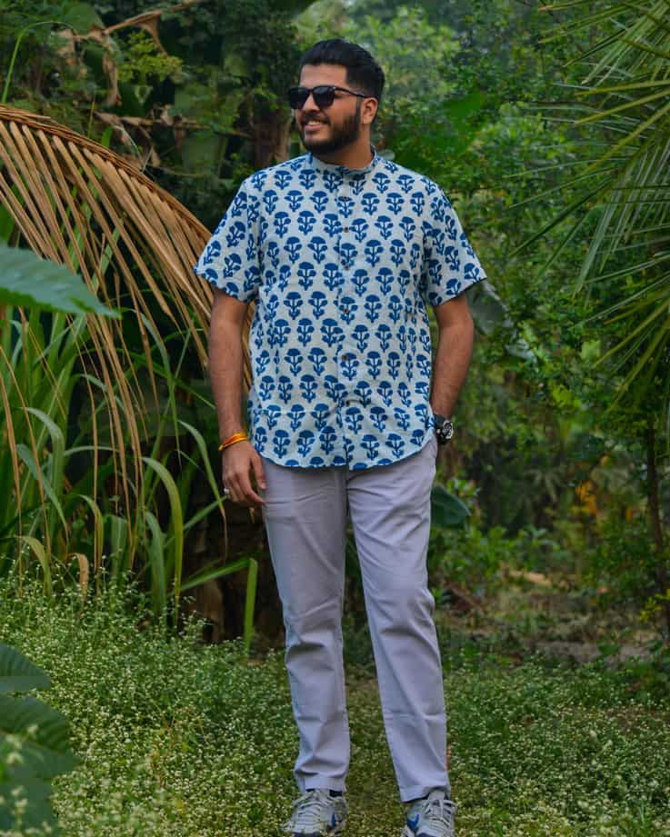 Indigo Double Umbrella Shirt