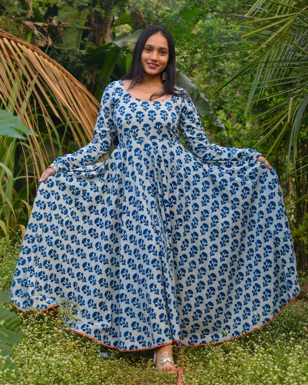 Indigo Double Umbrella Dress Main image