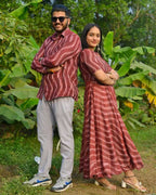 Redwood Anarkali Dress Couple Set