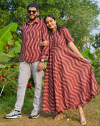 Redwood Anarkali Dress Couple Set