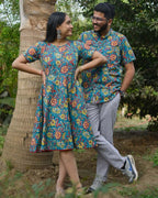 Turquoise Floral Family