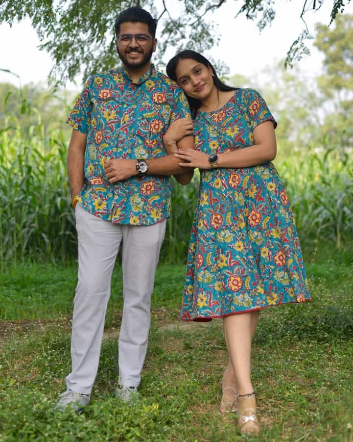 Turquoise Floral Family