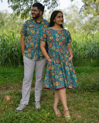Turquoise Floral Family