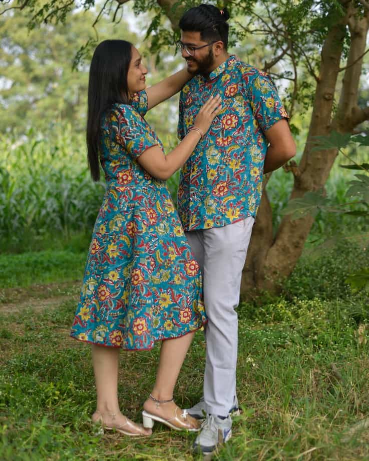 Turquoise Floral Family