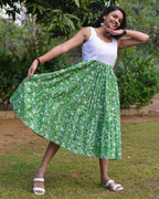 Emerald Green Cutwork Maternity Dress