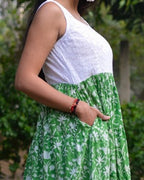Emerald Green Cutwork Dress