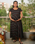 Blackberry Ikat Nursing Dress