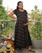 Blackberry Ikat Nursing Dress