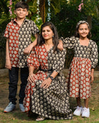 Rosy Noir Vine Mother Kids Twinning