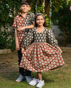 Rosy Noir Vine Mother Kids Twinning