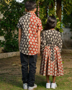 Rosy Noir Vine Mother Kids Twinning