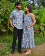 Grey Forest Tie Up Couple Set