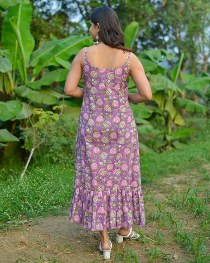 Lavender Strappy Dress