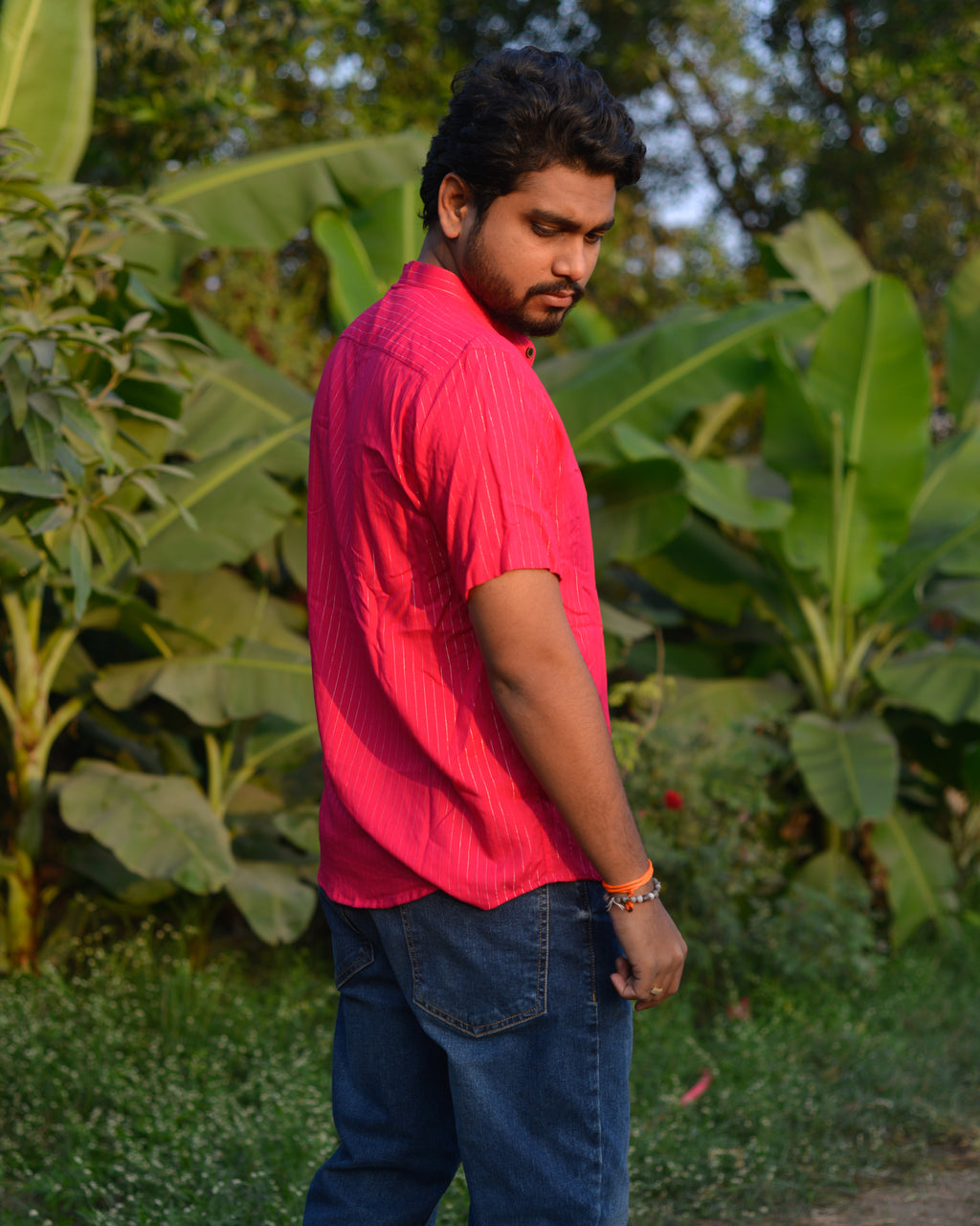 Starry Hot Pink Short Plus Size Dress