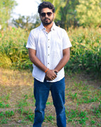 Humbly White Cutwork Shirt