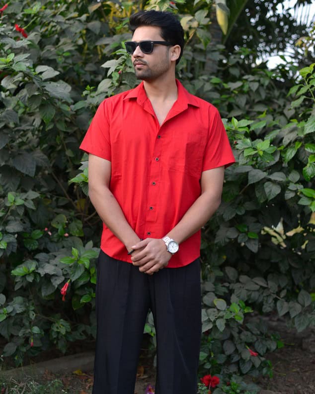 Cherry Red Empire Shirt