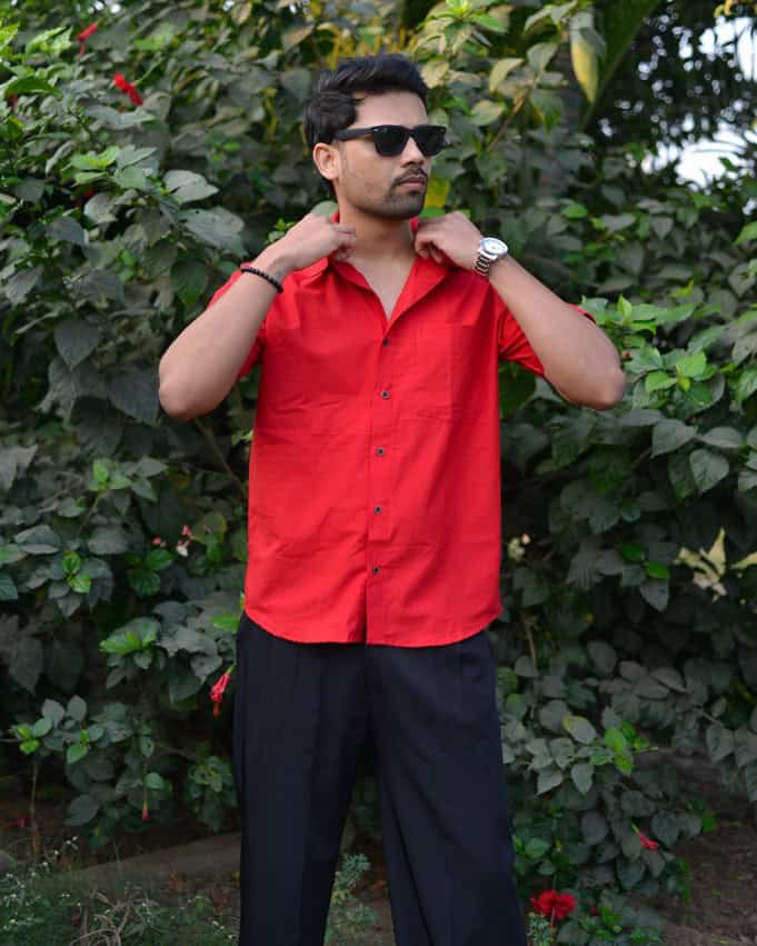 Cherry Red Empire Shirt