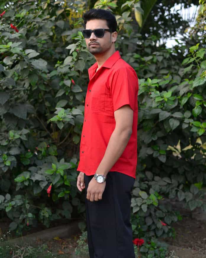 Cherry Red Empire Shirt