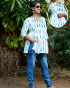 Blue Shift Short Nursing Kurti
